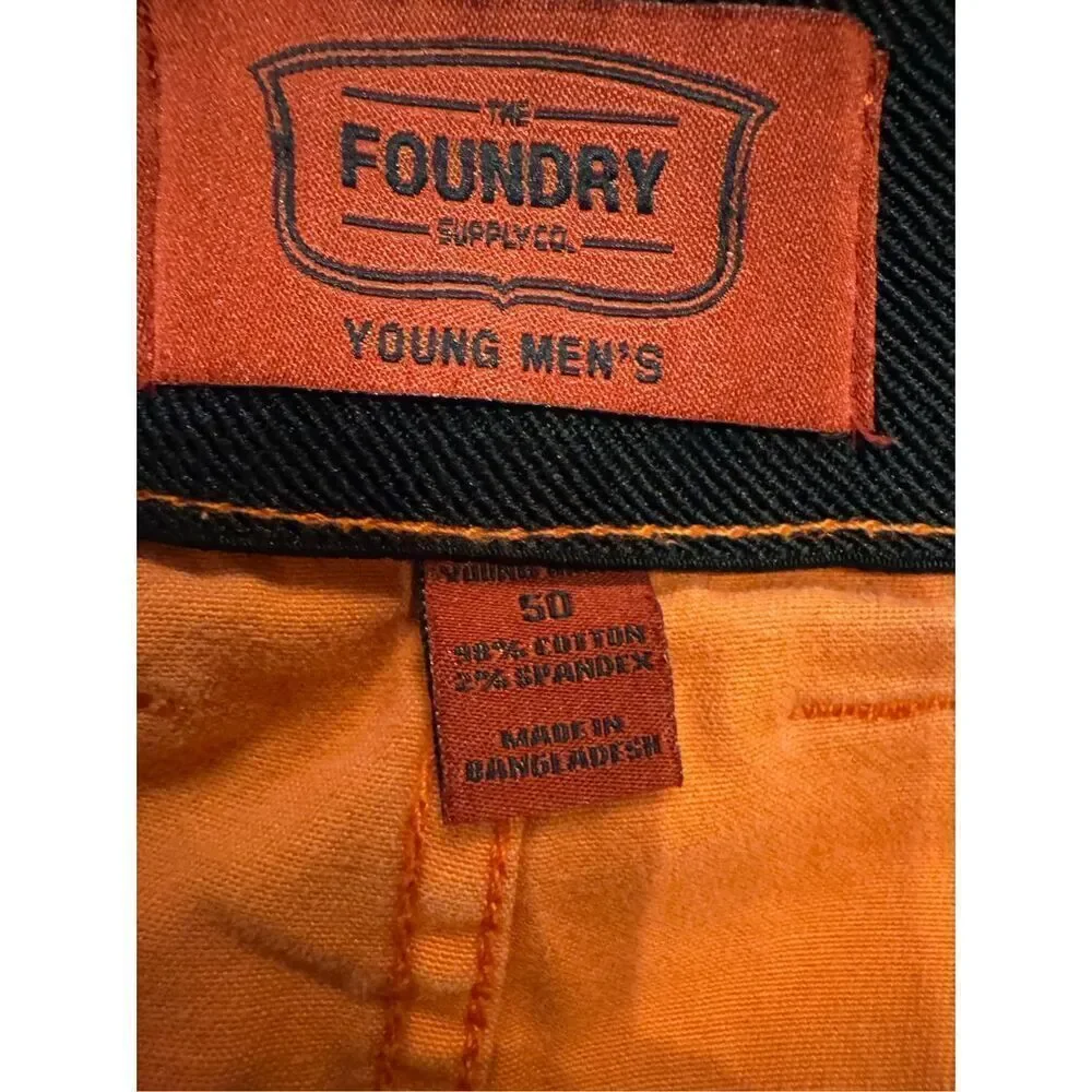 Foundry salmon chino short 50